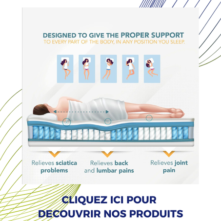 MATELAS SIESTA ERGONOMIQUE