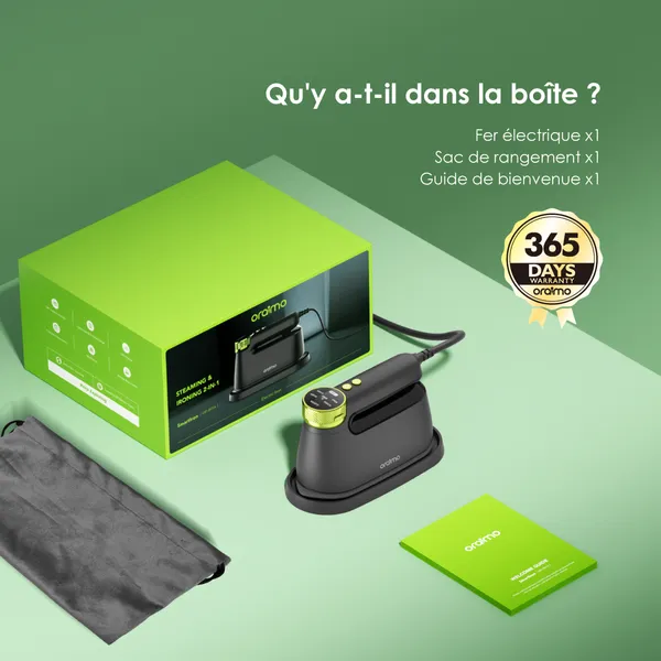 Oraimo SmartIron 1740W Fer à repasser électrique portable