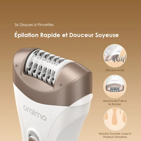 Oraimo SilkSmooth Épilateur pour femmes
