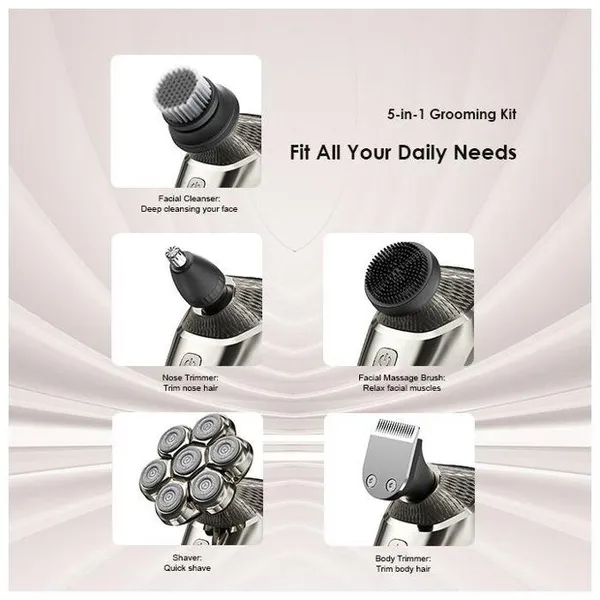 Oraimo SmartShaver 7D Rasoir 7 têtes de rasoir 360°