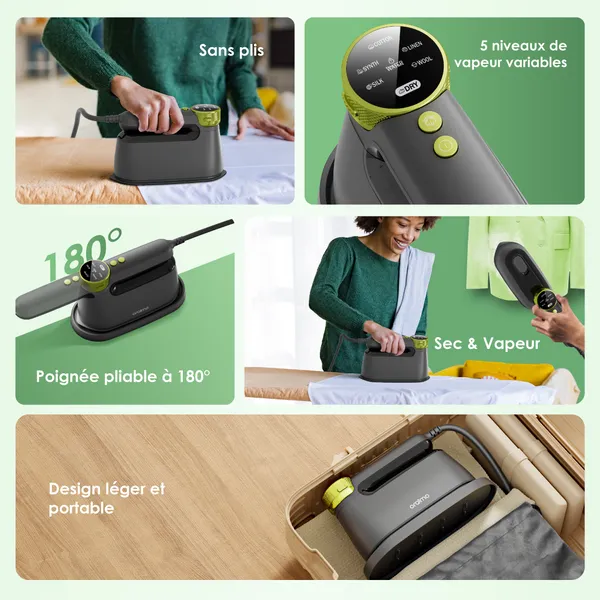Oraimo SmartIron 1740W Fer à repasser électrique portable