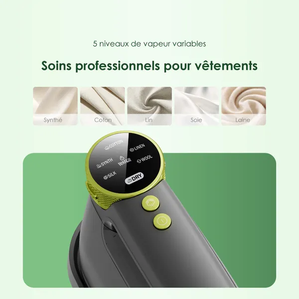 Oraimo SmartIron 1740W Fer à repasser électrique portable