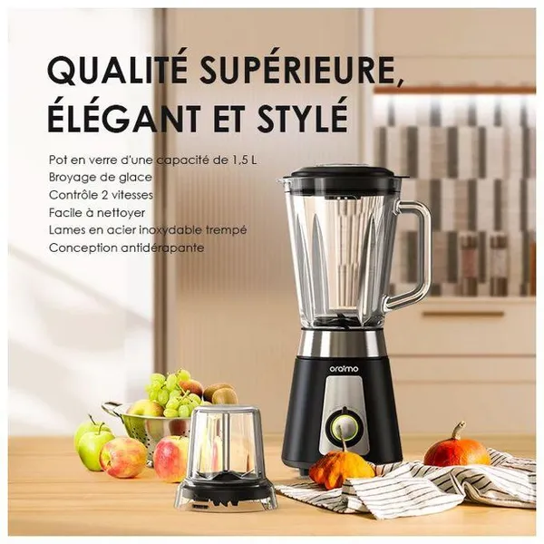 Oraimo SmartBlender 1,5L Mélangeur à contrôle de vitesse
