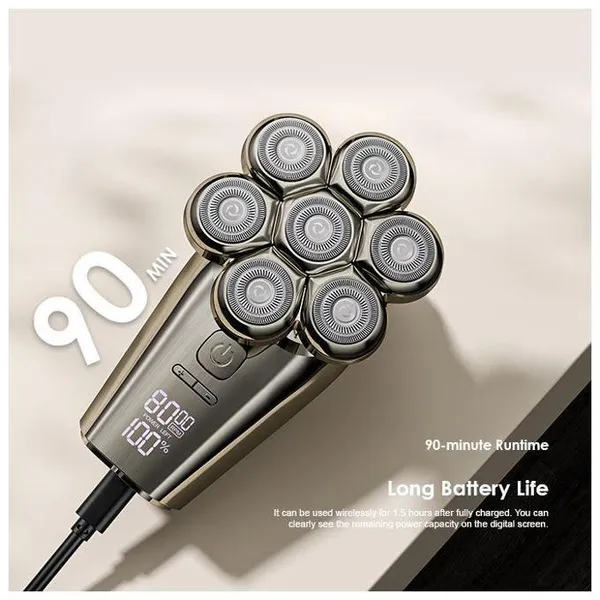 Oraimo SmartShaver 7D Rasoir 7 têtes de rasoir 360°