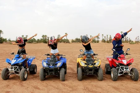 Palmeraie de Marrakech et aventure en quad dans le désert