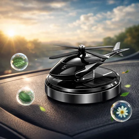 معطر هواء شمسي للسيارة – تعطير دائم بدون بطاريات