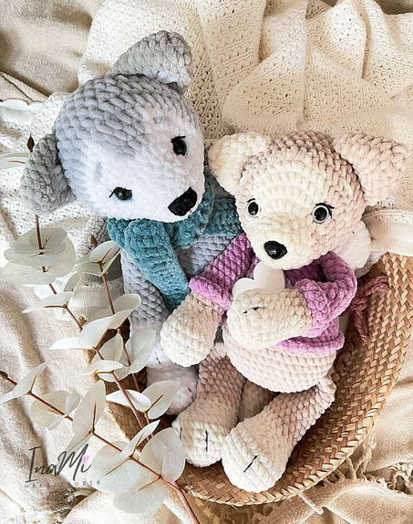 Crochet PDF Pattern for a Beautiful Husky Dog – Step-by-Step Instructions for Creating a Realistic Amigurumi Husky (Digital Download)