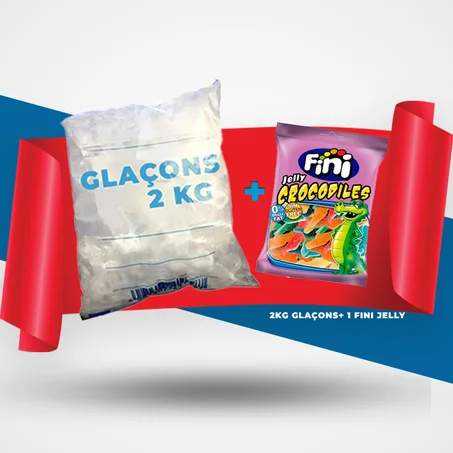 2kg Glaçons + 1 Fini Jelly