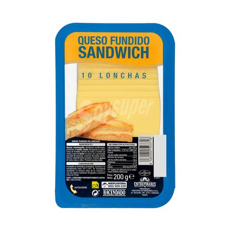 Haciendado Sandwich au fromage fondu tranches