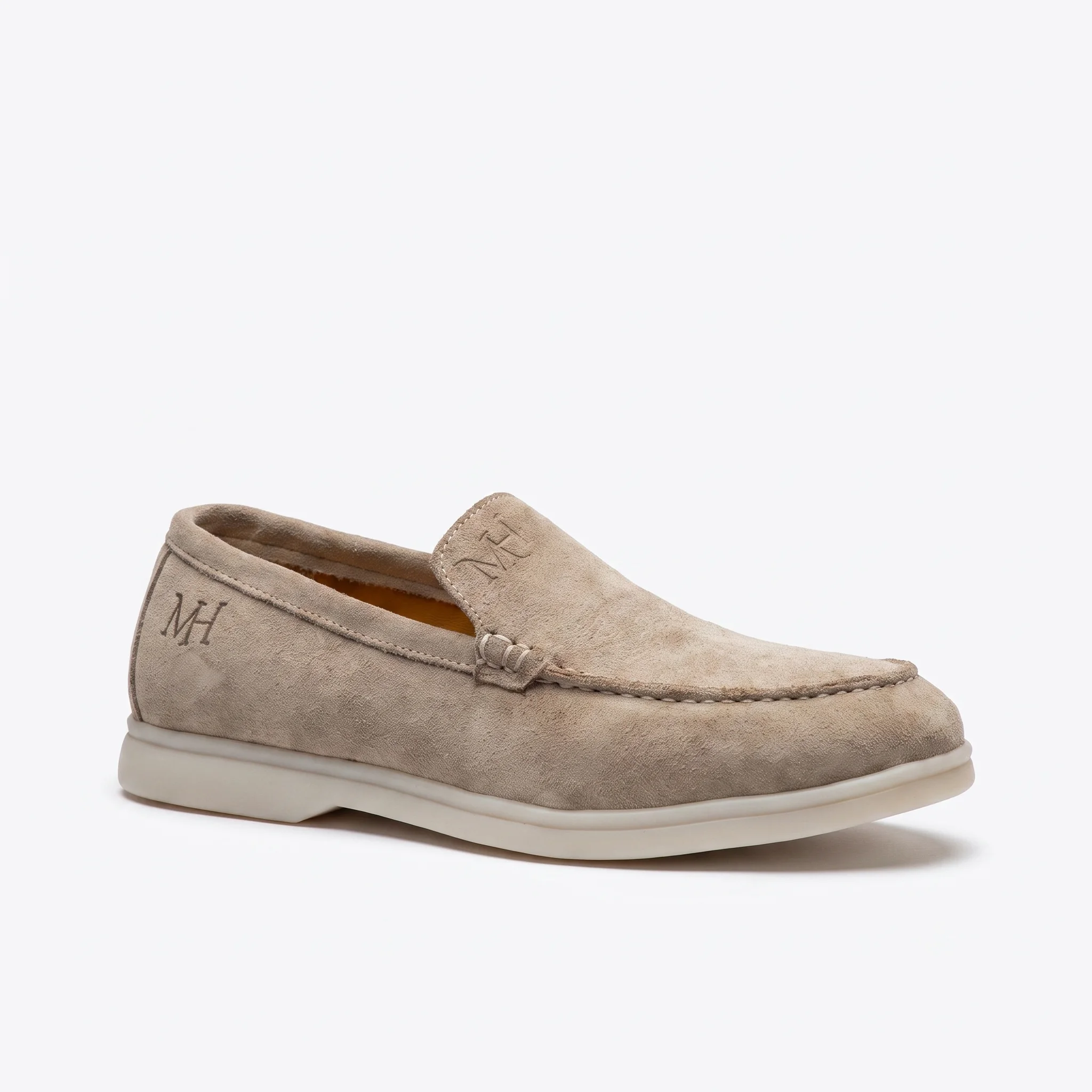 Marche d'été avec des mocassins