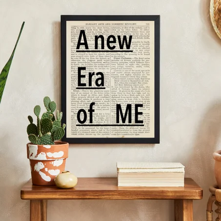 'A NEW ERA OF ME' Retro Newspaper Print