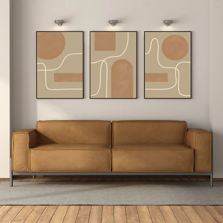 Minimalist Warm Neutral Tones Posters