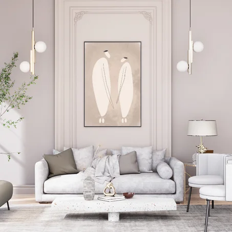 Human Standing Wall Art print
