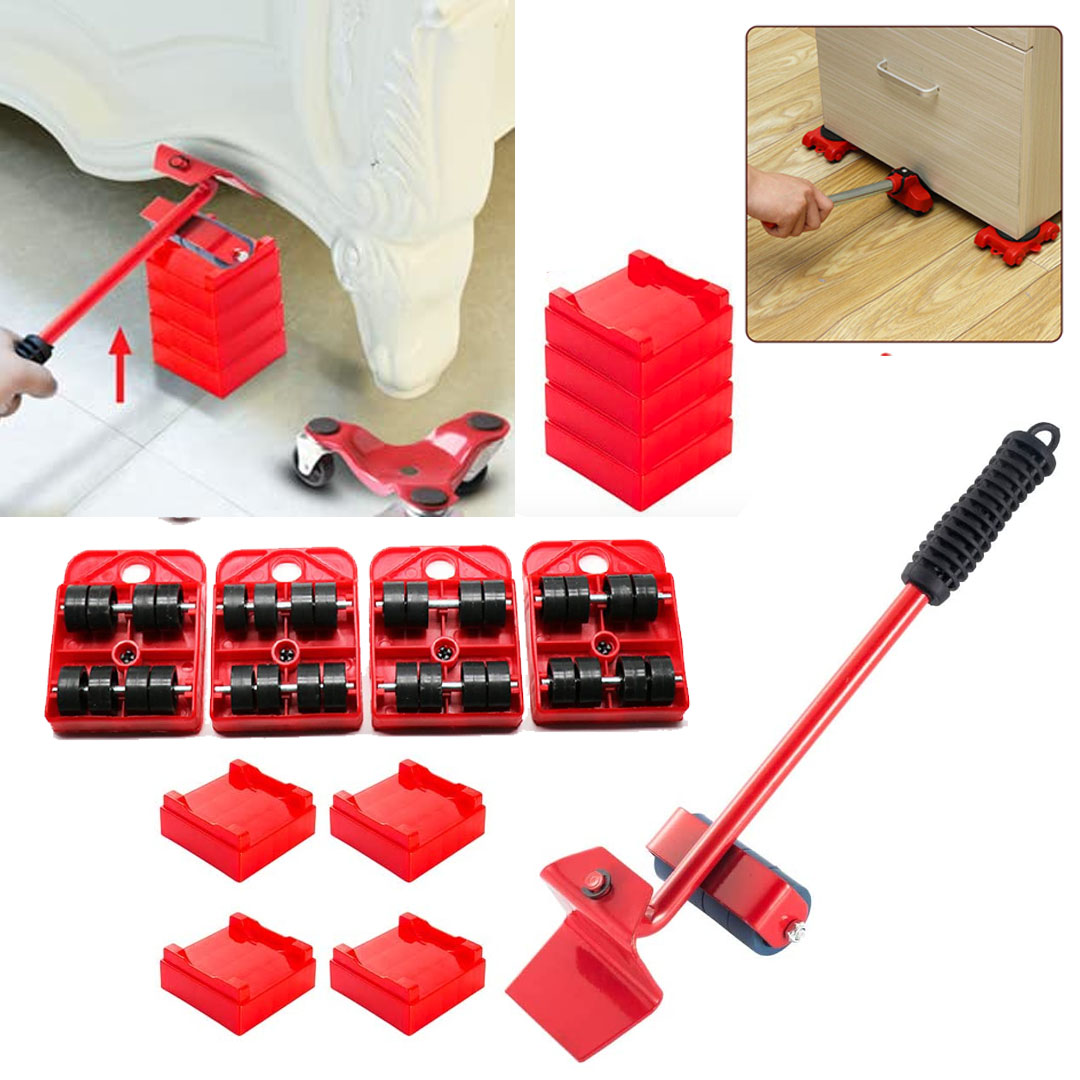 Set de Levage 5 Pièces – Déplacez Vos Objets Lourds en Toute Simplicité