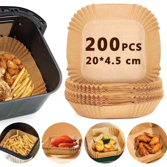 200 Papier Cuisson Pour Friteuse à Air