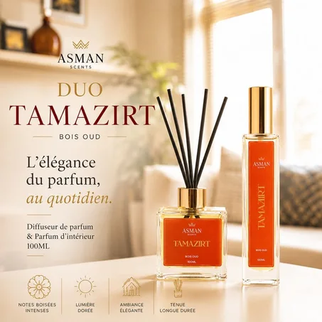 Pack Duo Tamazirt – Diffuseur & Spray Bois Oud