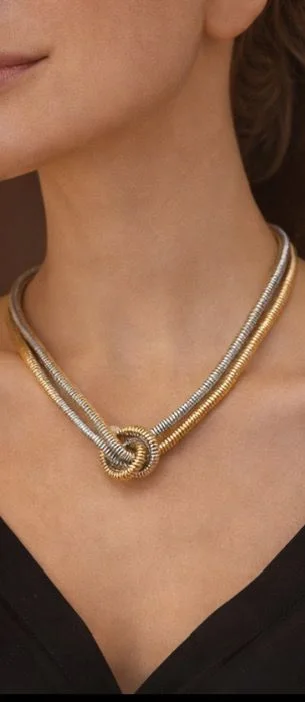 Golden Knot Necklace
