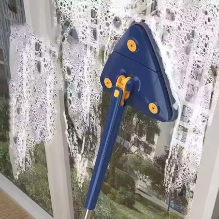 مكنسة سحرية  تنظف الأرضيات والنوافذ وتزيل شعر  بسهولة... A broom that cleans floors and windows and removes hair easily