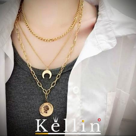 Collier Elizabeth II Moon (3 pièces )