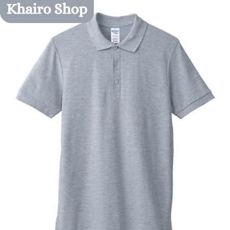 Polo unisexe publicitaire manche courte -Gris chiné