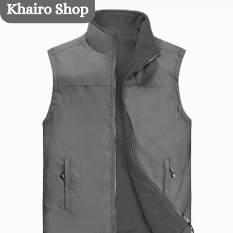 Gilet de travail sans manches imperméable Gris foncé