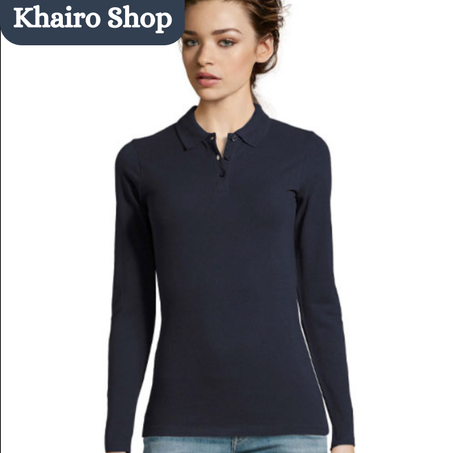 Polo manches Longues  Femme couleur Bleu foncé  PERFECT-Sol's