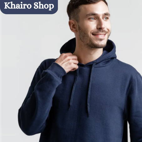 Sweats à capuche( Hoodies ) adulte unisexe  Bleu marine - Polycoton