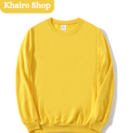 Sweat Adulte unisexe  Polycoton - jaune