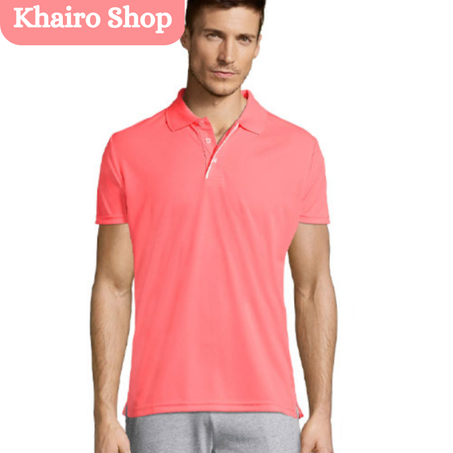 Polo Sports Hommes Sol's-Performer Corail fluo