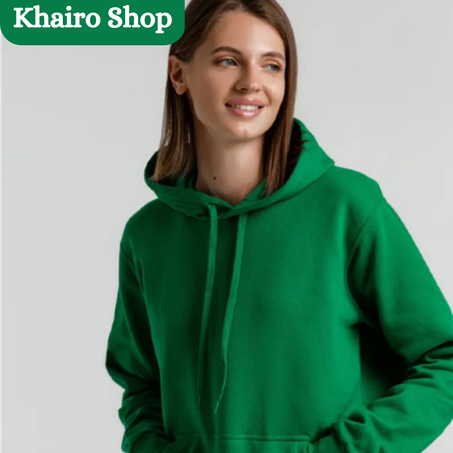 Sweats à capuche Hoodies) adulte unisexe  vert Polycoton