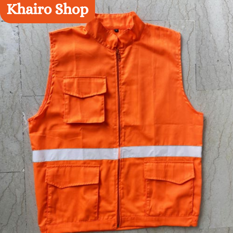 Gilet de travail professionnel Orange pour homme et femme