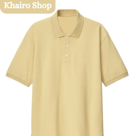 Polo unisexe publicitaire manche courte -beige