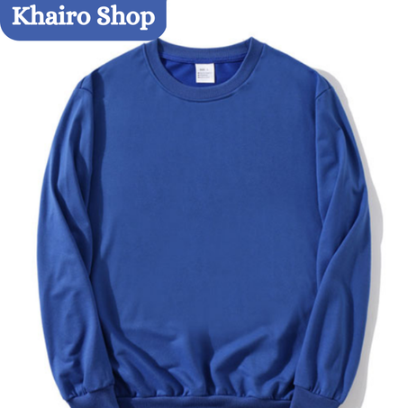 Sweat Adulte unisexe  Polycoton - bleu roi