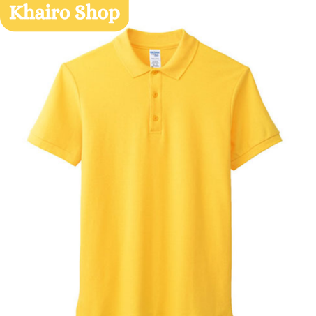 Polo unisexe publicitaire manche courte -jaune