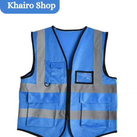 Gilet de Sécurité Unisexe de haute visibilité bleu