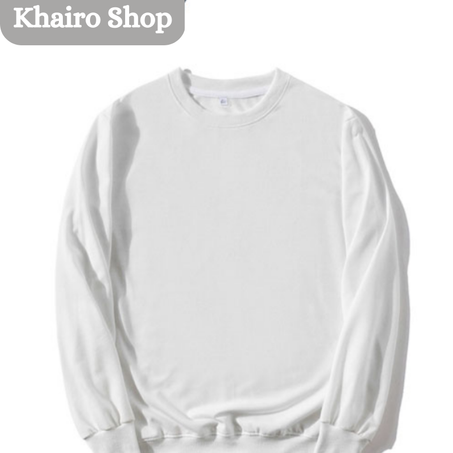 Sweat Adulte unisexe  Polycoton - Blanc