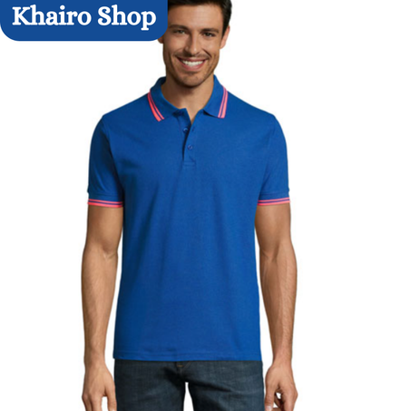 Polo Rouge-bleu col et manches rayés - Pasadena sol's