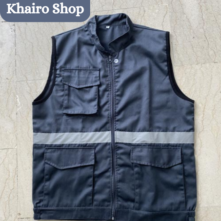 Gilet de travail professionnel Gris foncé pour homme et femme