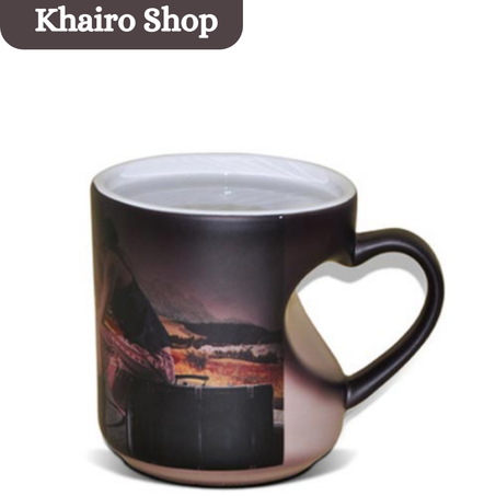 كوب سحري بمقبض على شكل قلب