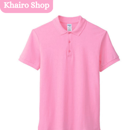 Polo unisexe publicitaire manche courte -Rose