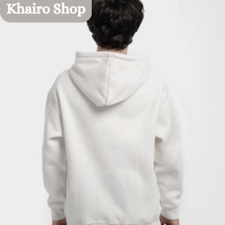 Sweats à capuche( Hoodies) adulte unisexe  blanc- Polycoton