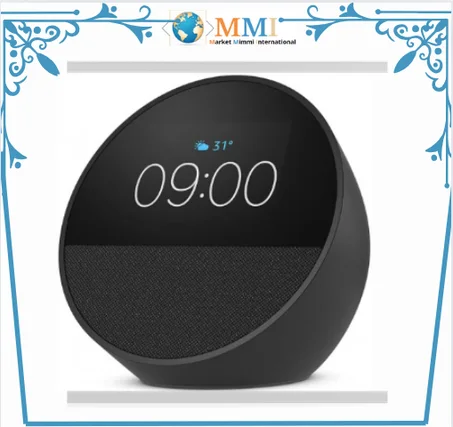 ساعة ذكية بصوت واضح + أليكسا، لون أسود