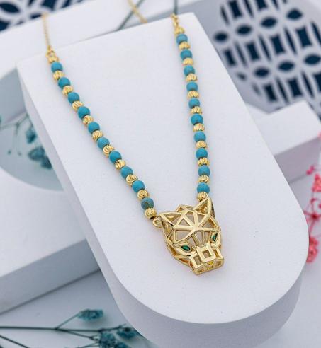 قلادة جاكوار الغنية عن التعريف (مع دهبي مثل الأصلي لا يتغير لونه) ✨️✨️✨️