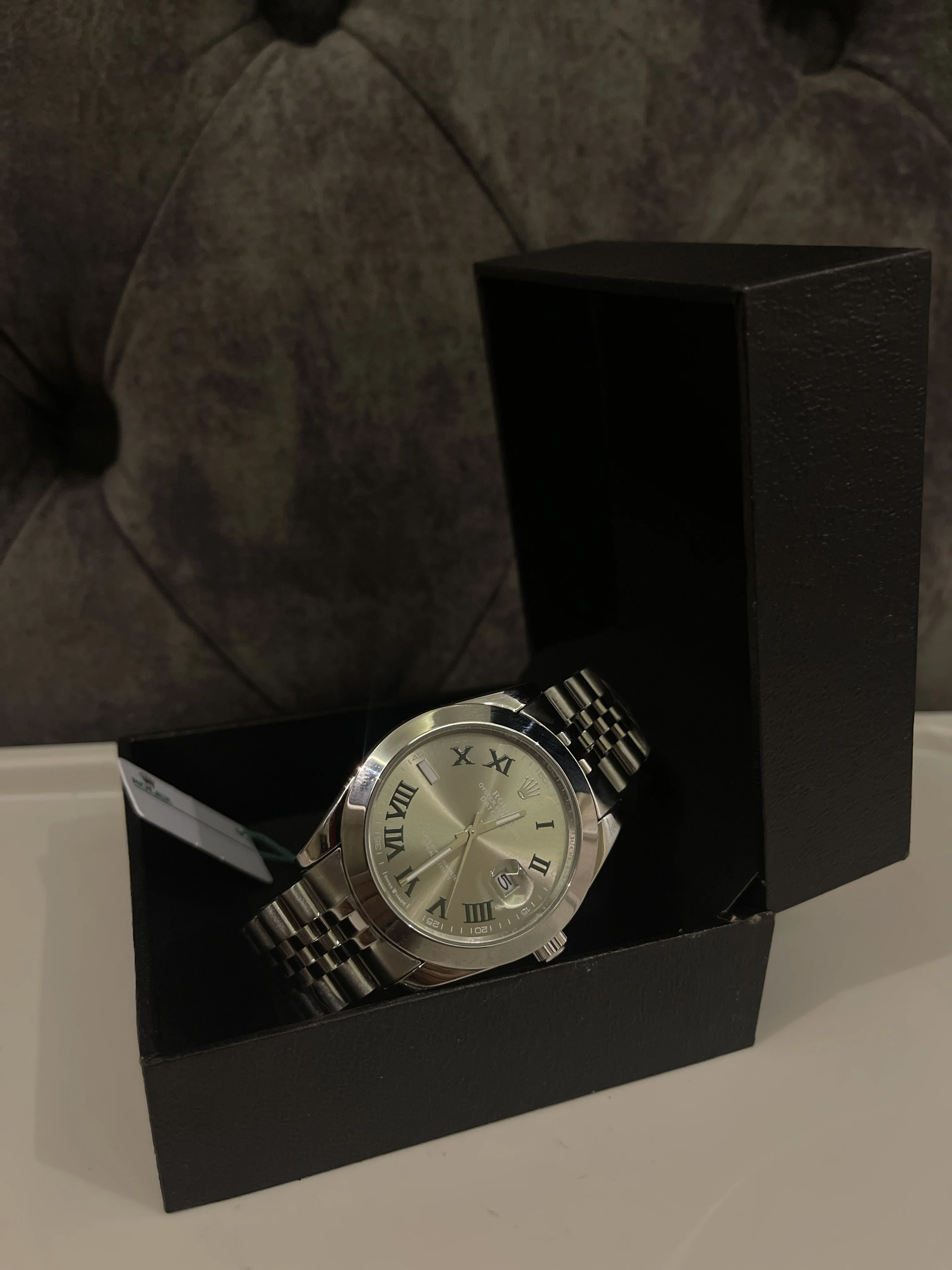 Rolex DateJust cadran Gris Winbledon