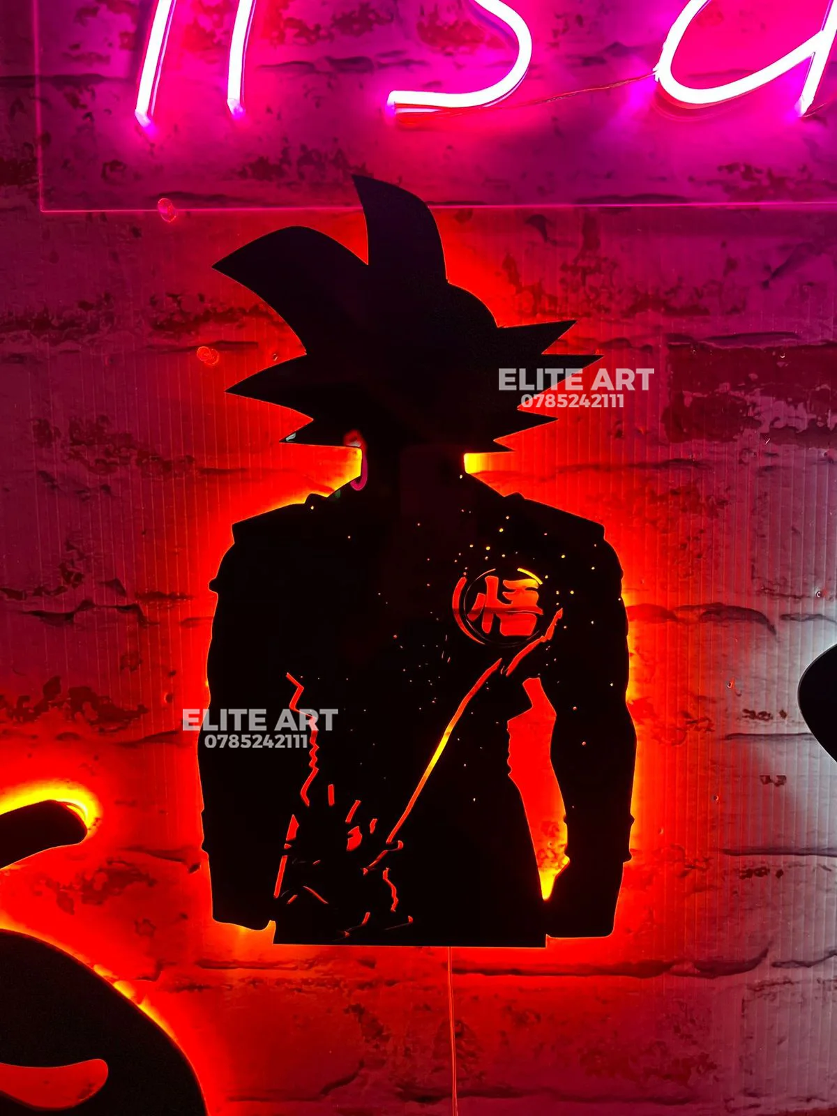 tableau  DRAGON BALL  alicoband avec led RGB