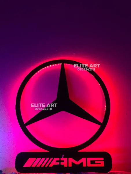 tableau mercedes AMG  alicoband avec led RGB