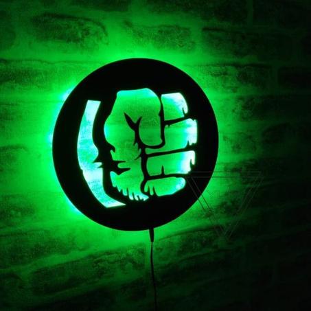 tableau  en bois mdf avec led RGB