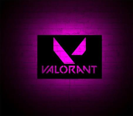 tableau valorant en bois mdf avec led RGB