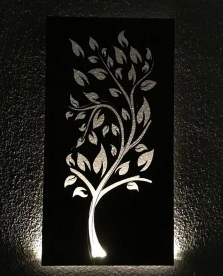 tableau tree  en bois mdf avec led RGB