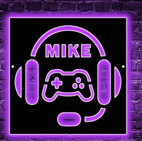 tableau manette  en bois mdf avec led RGB